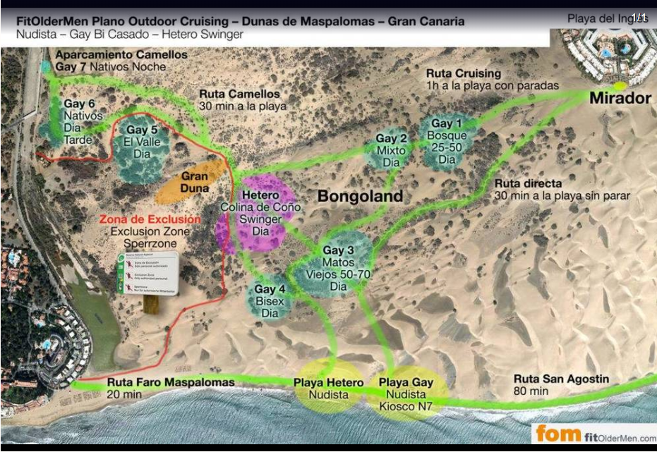Plan des dunes de Maspalomas